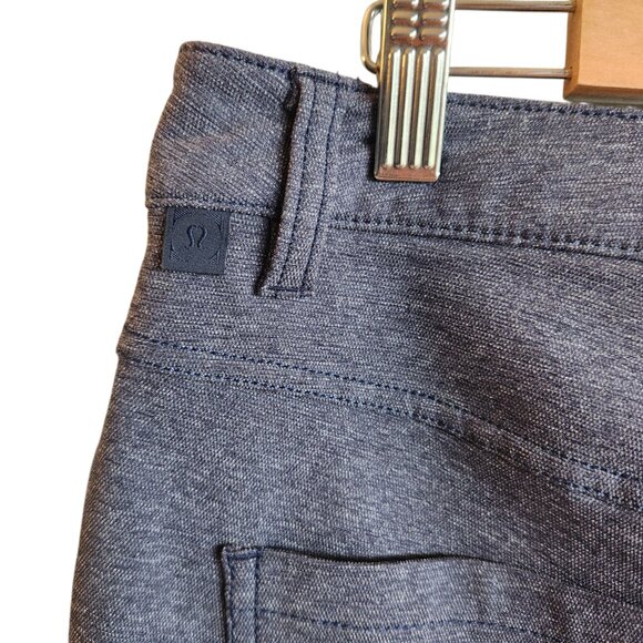 Lululemon Pants Men's 32 32x31 Blue ABC Pant Slim Tech Canvas 32" Office Commute - Picture 9 of 10